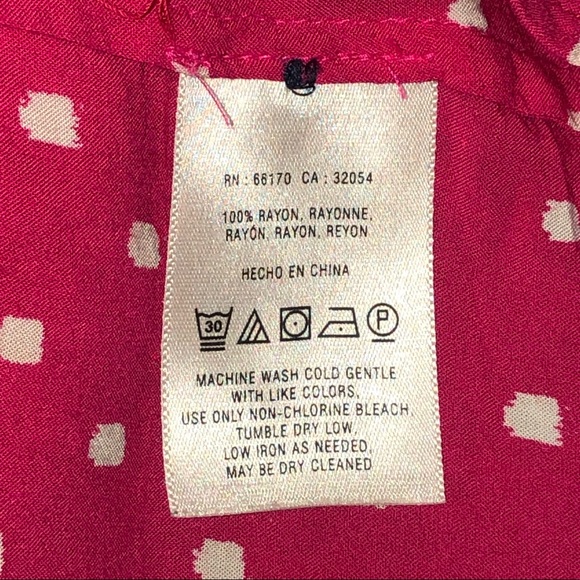 Anthro Vanessa Virginia High Low Pink Blouse - Picture 4 of 6